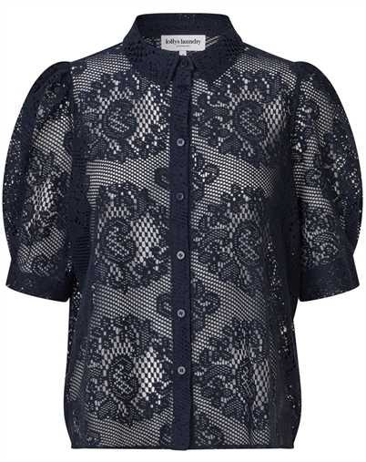 Lollys Laundry - Bono LL Skjorte - Dark Navy